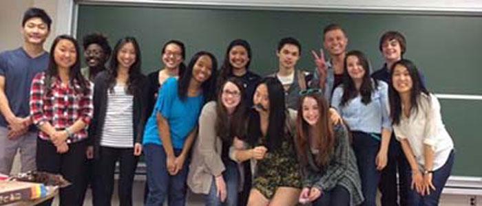 Group photo of second-year Korean students